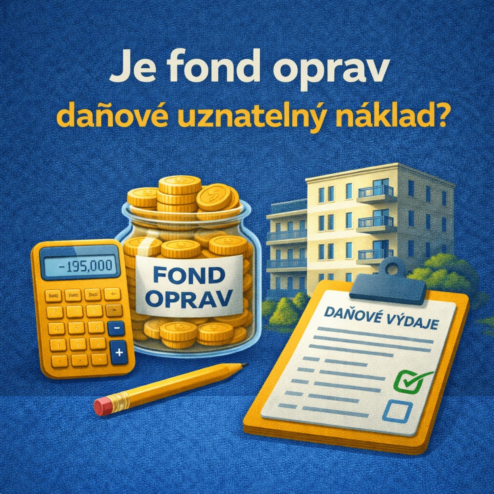 Je fond oprav daňově uznatelný náklad?