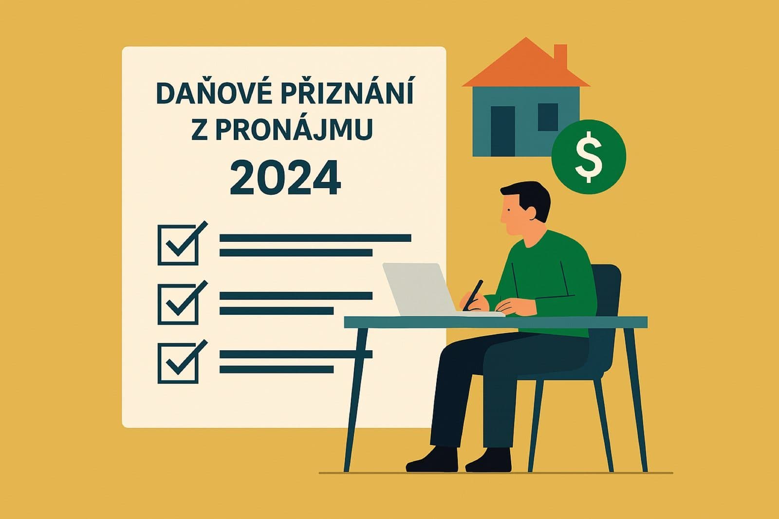 Daňové přiznání z pronájmu za rok 2024 krok za krokem