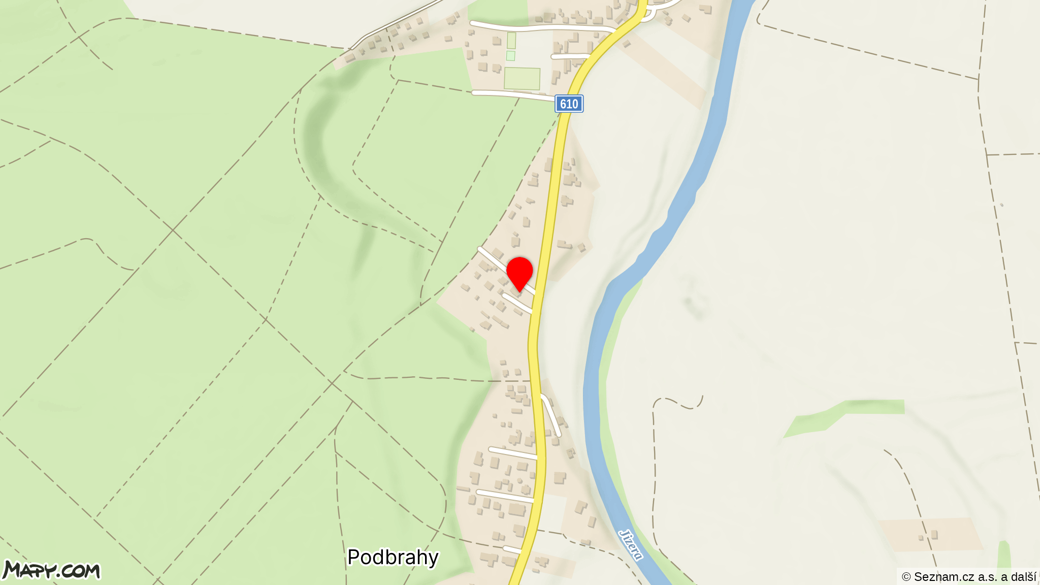 Mapa okolí — Skorkov