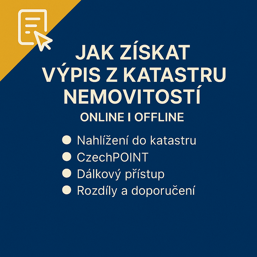 Nevíte, kde a jak získat výpis z katastru nemovitostí? Přehledný návod pro laiky: online nahlížení, CzechPOINT i dálkový přístup. Zjistěte, který výpis potřebujete při koupi nemovitosti.