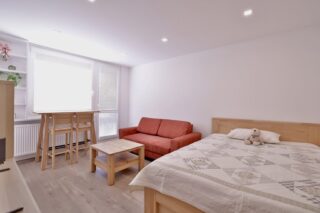 Investiční byt 1+kk u metra Střížkov po rekonstrukci, lodžie 9 m²